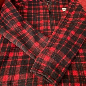The North Face Red and Black Plaid fleece
